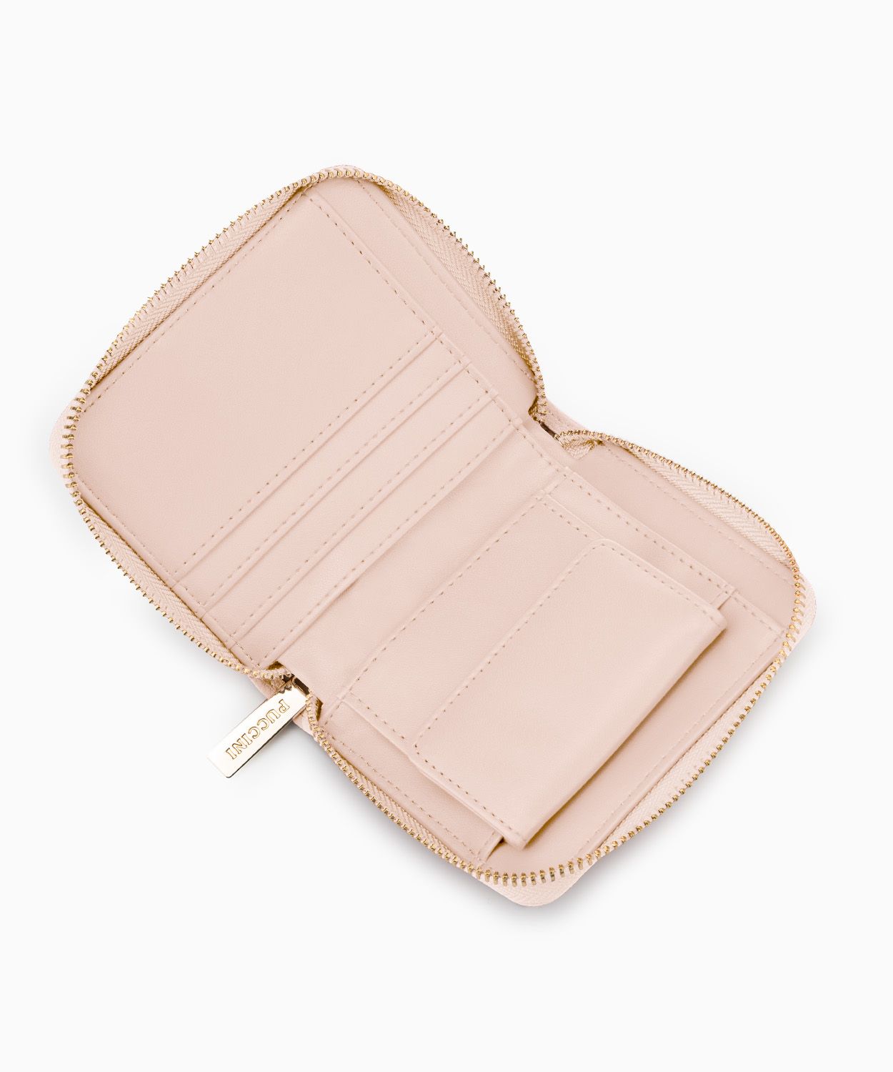 Жіночий гаманець на блискавці з кологічної шкіри з текстурою ящірки