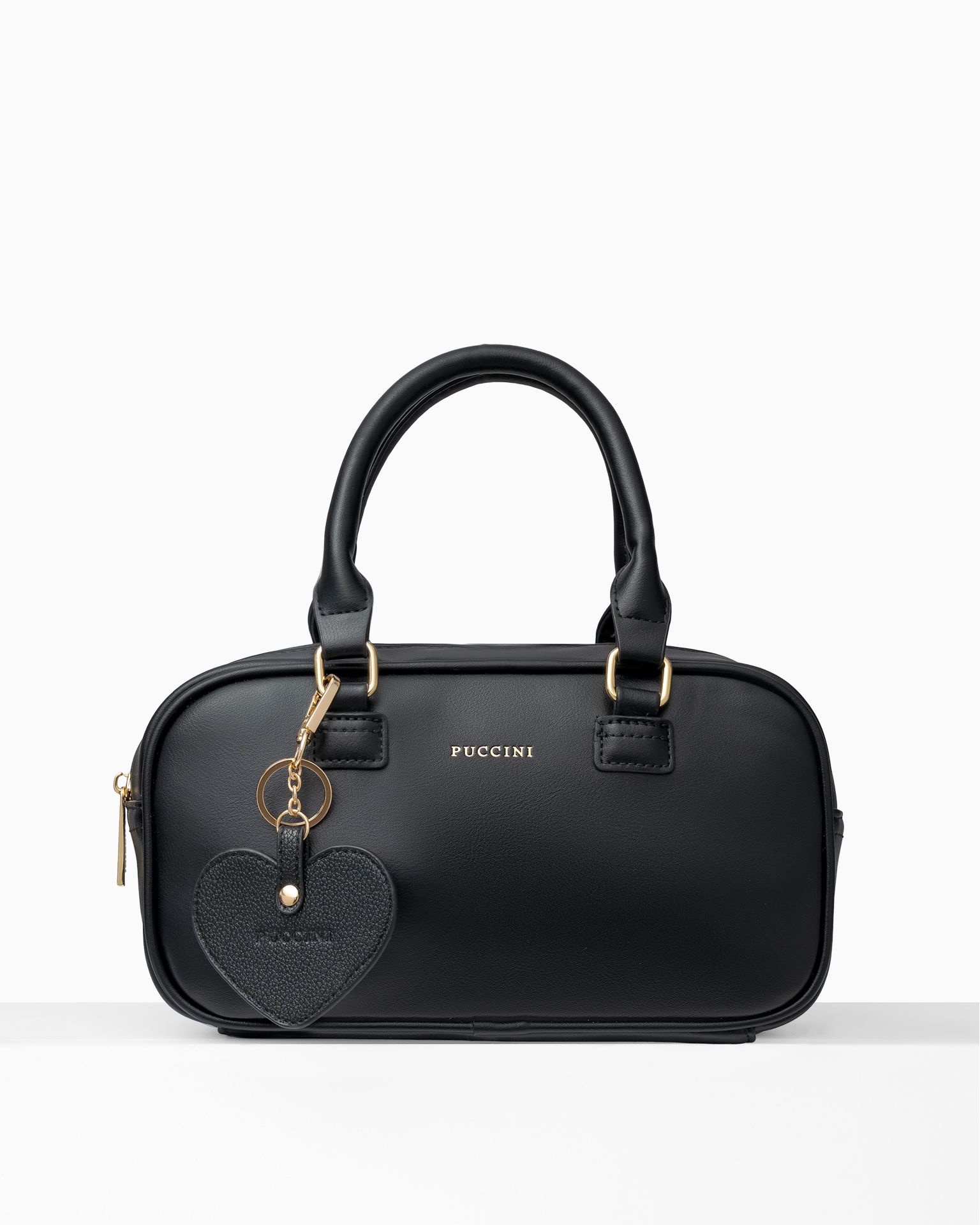 Брелок до сумки серце чорне