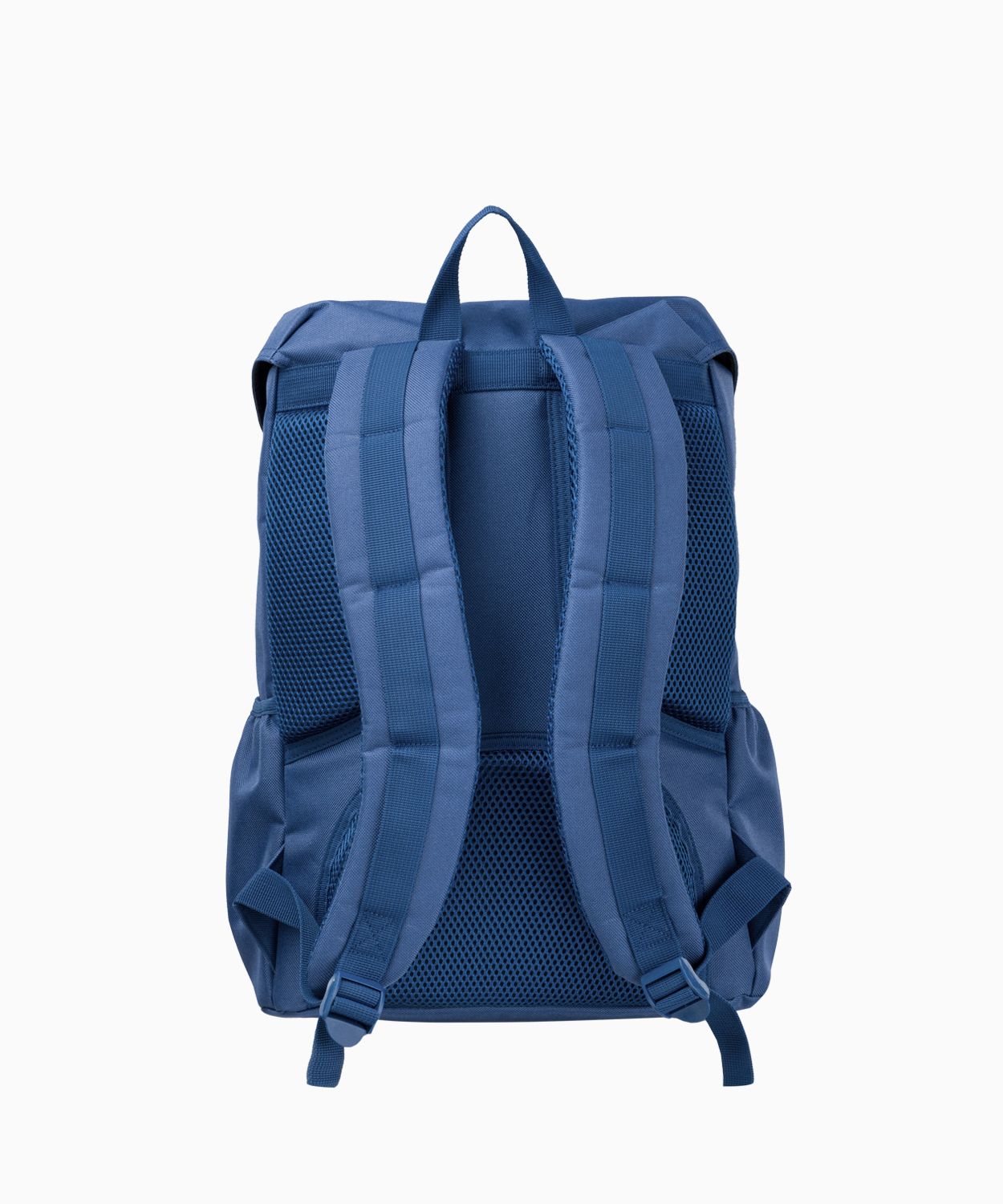 Темно-синій рюкзак зі вставками з екологічної шкіри 