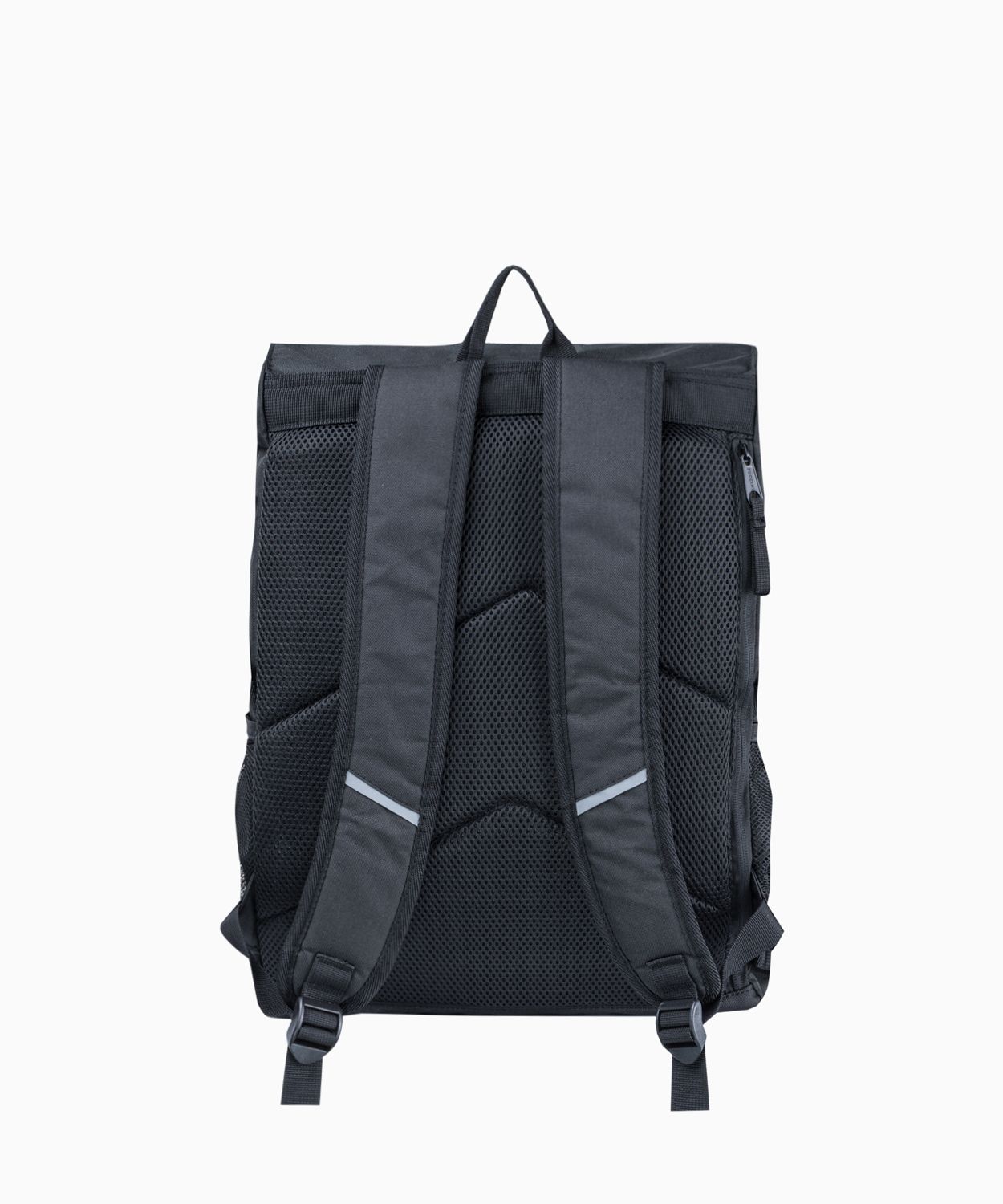 Великий сірий рюкзак з кишенями 