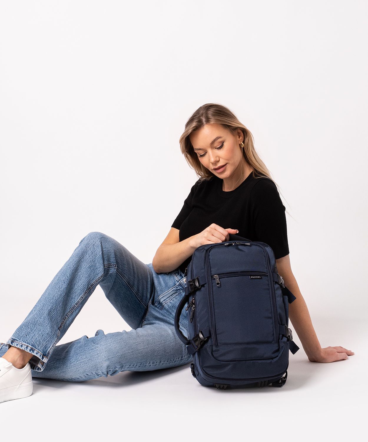 Багатофункціональний рюкзак синього кольору