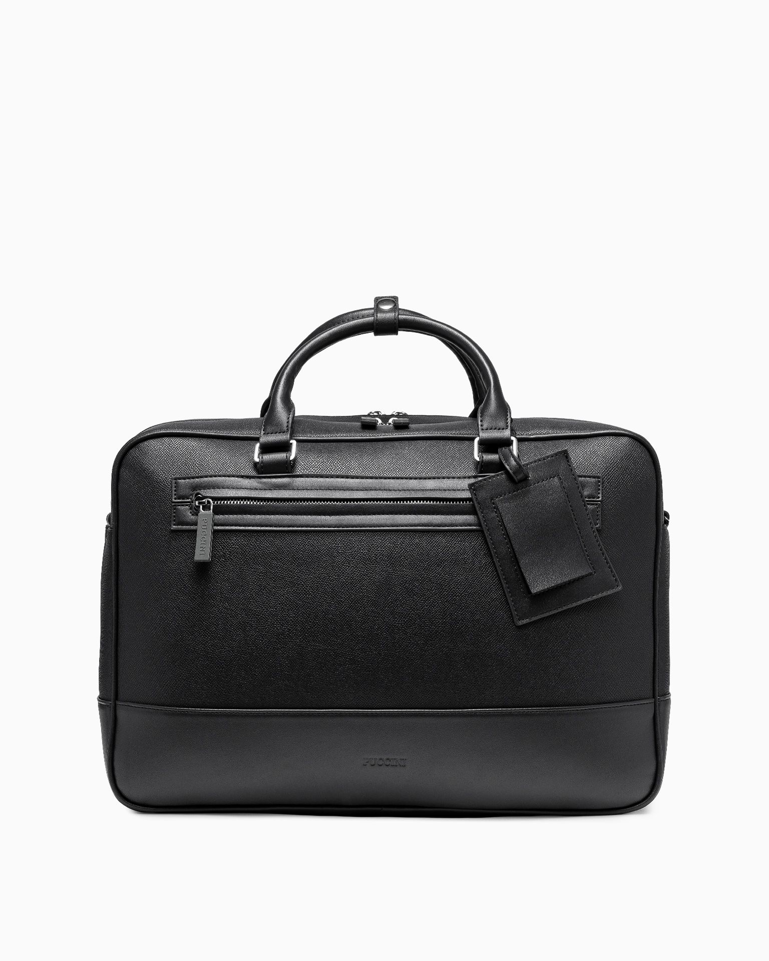 Сумка для ноутбука з екологічної шкіри елегантного чорного кольору
