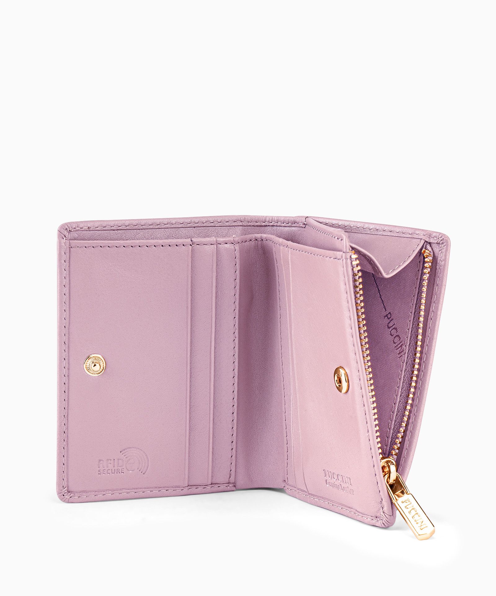 Жіночий маленький шкіряний гаманець рожевий