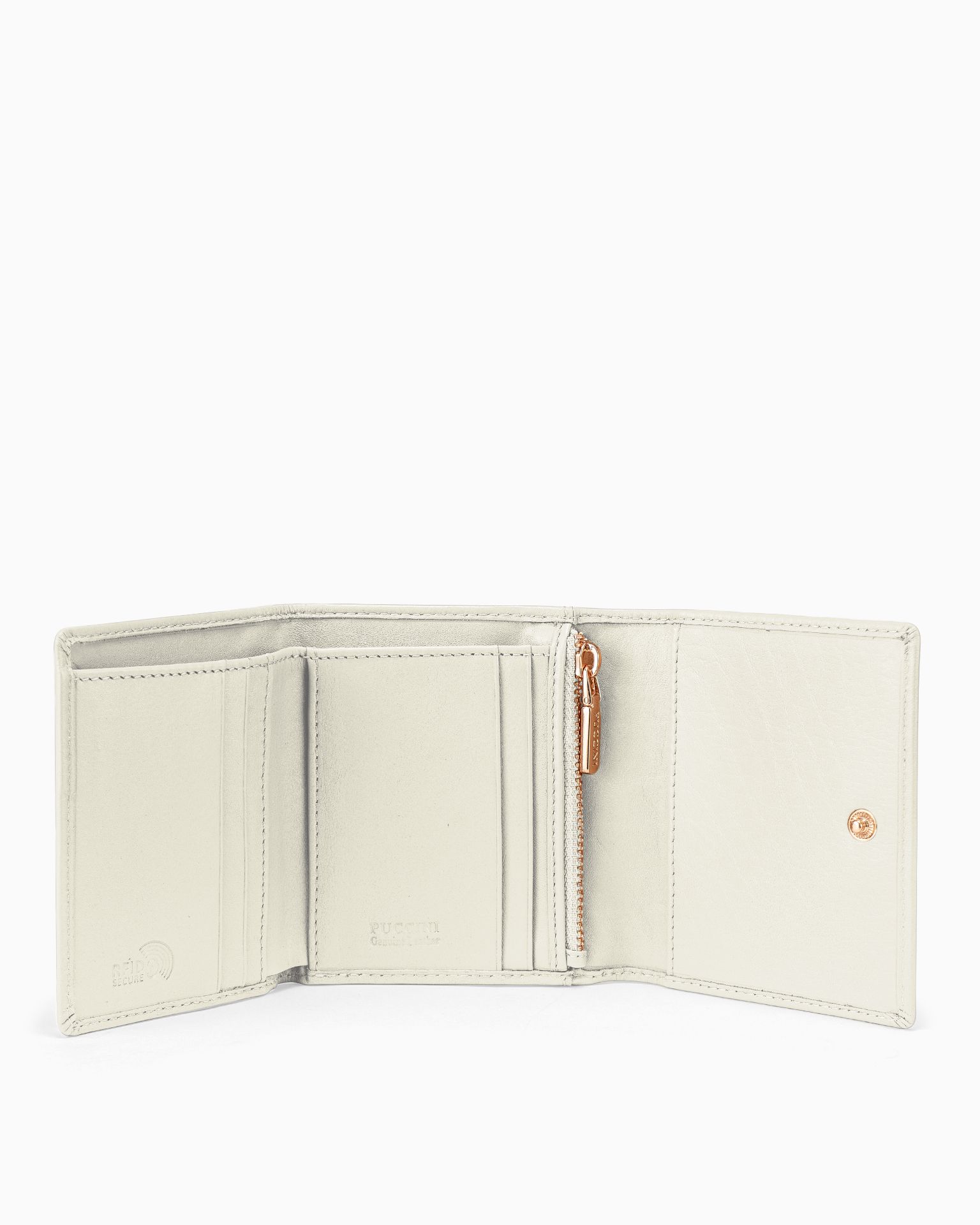 Жіночий маленький шкіряний гаманець білий