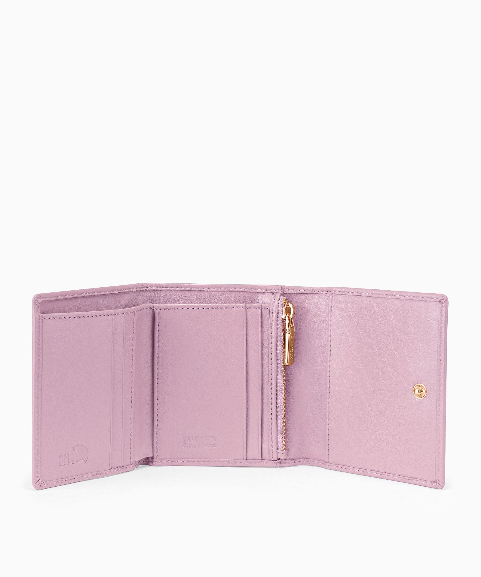 Жіночий маленький шкіряний гаманець рожевий