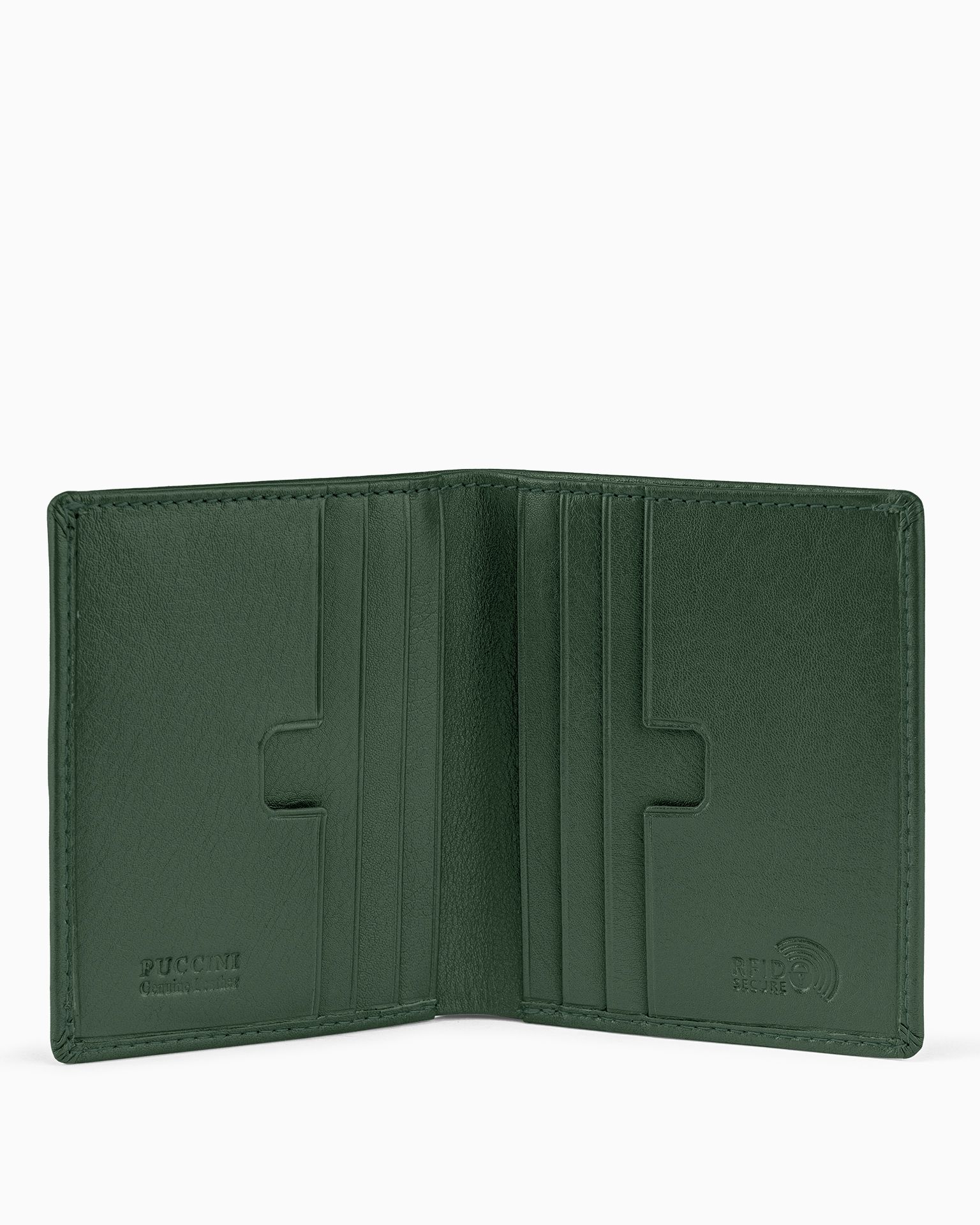 Невеликий чоловічий шкіряний гаманець зелений