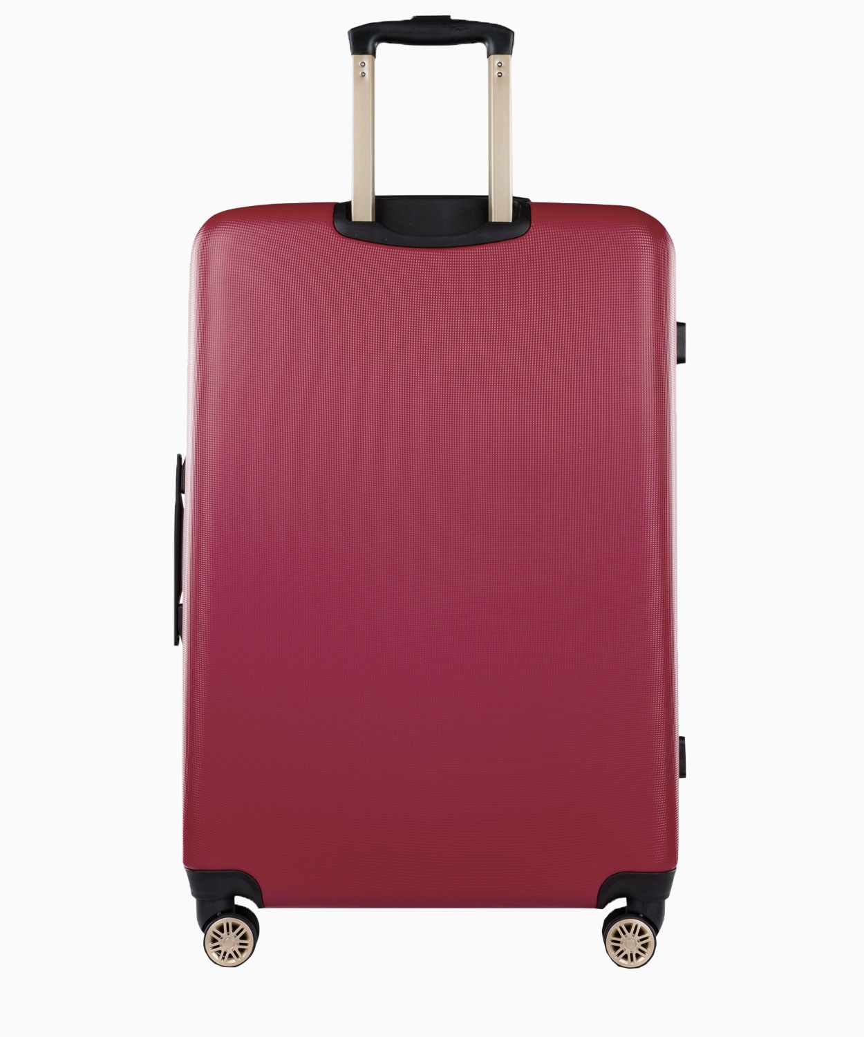 Велика бордова валіза з вишуканим написом 