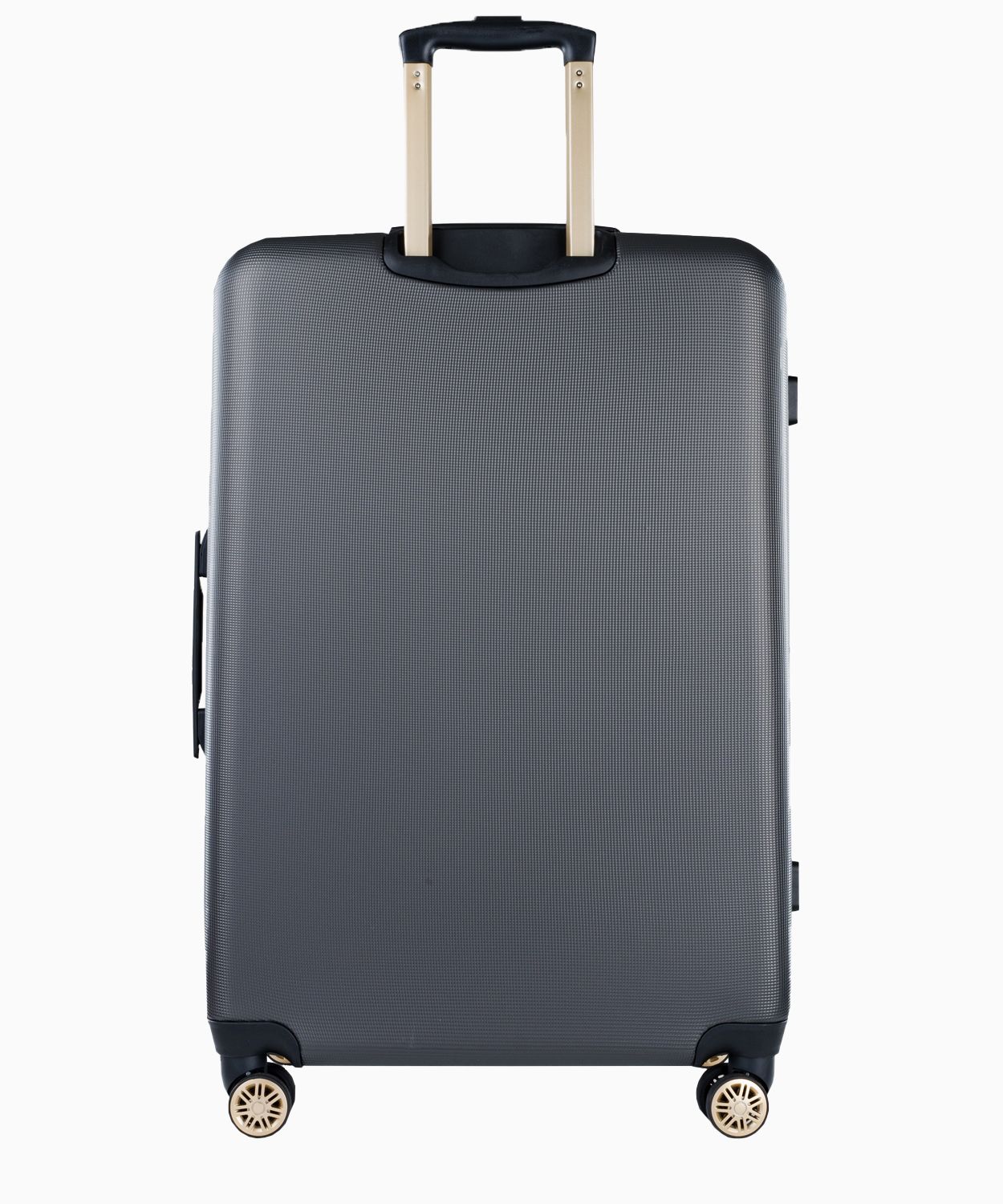 Велика сіра валіза з вишуканим написом 