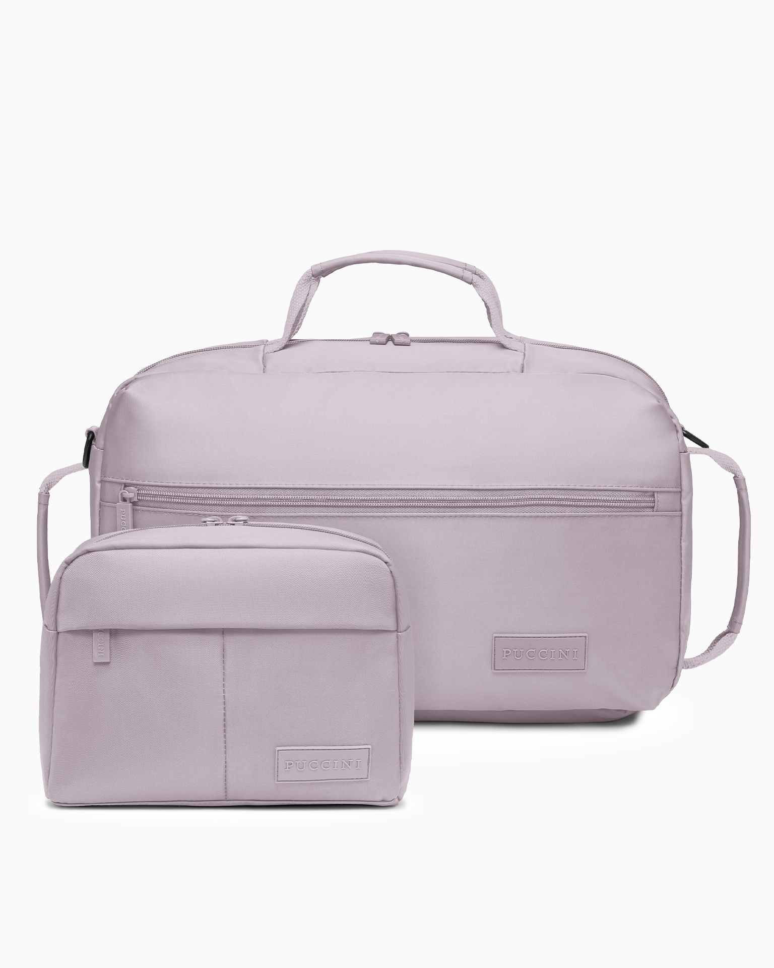 Набір подорожня сумка + косметичка рожева