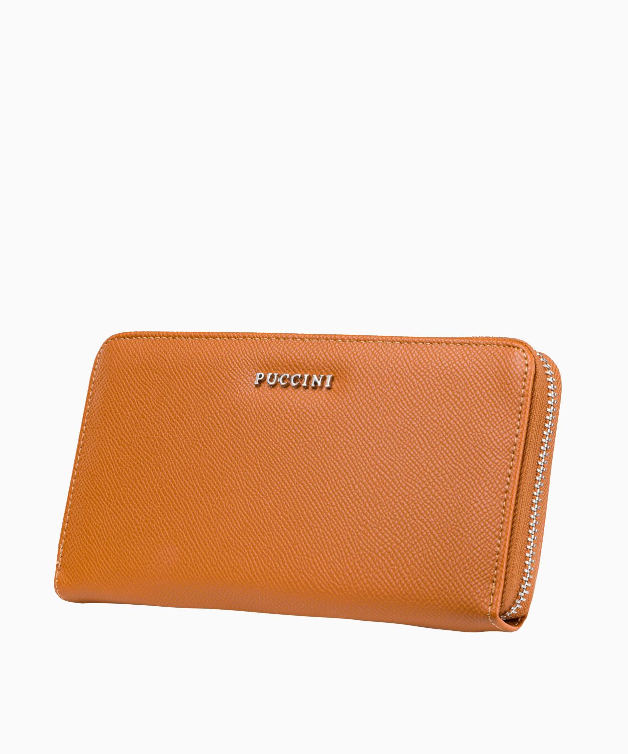 Великий коричневий жіночий гаманець з екологічної шкіри 