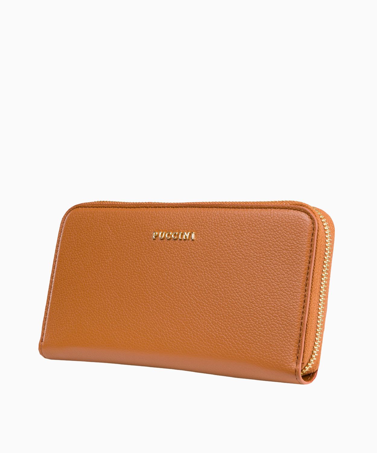 Гаманець жіночий коричневого кольору з місцем для телефону 