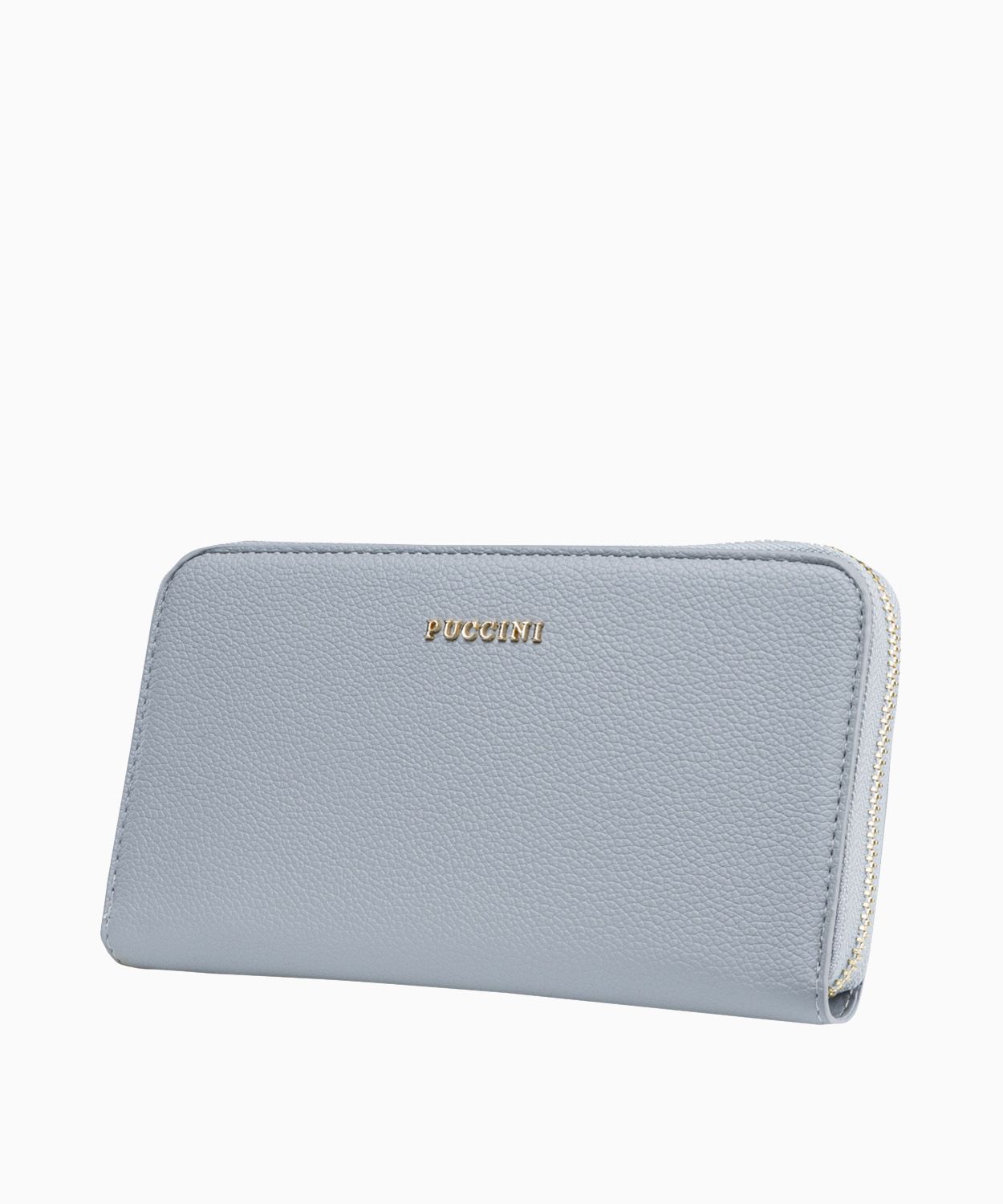 Гаманець жіночий сірого кольору з місцем для телефону 