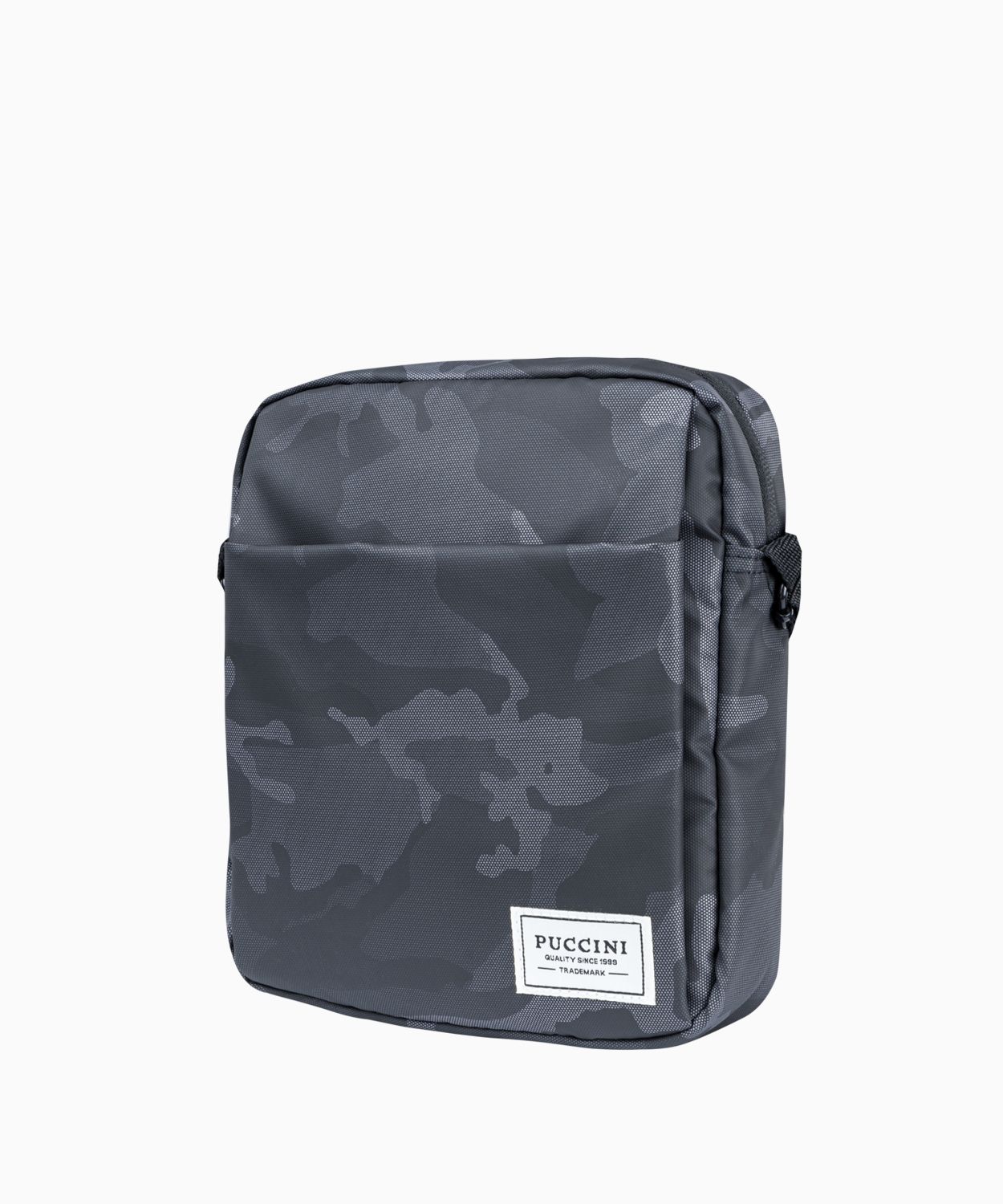 Сіра чоловіча сумка з камуфляжним малюнком 