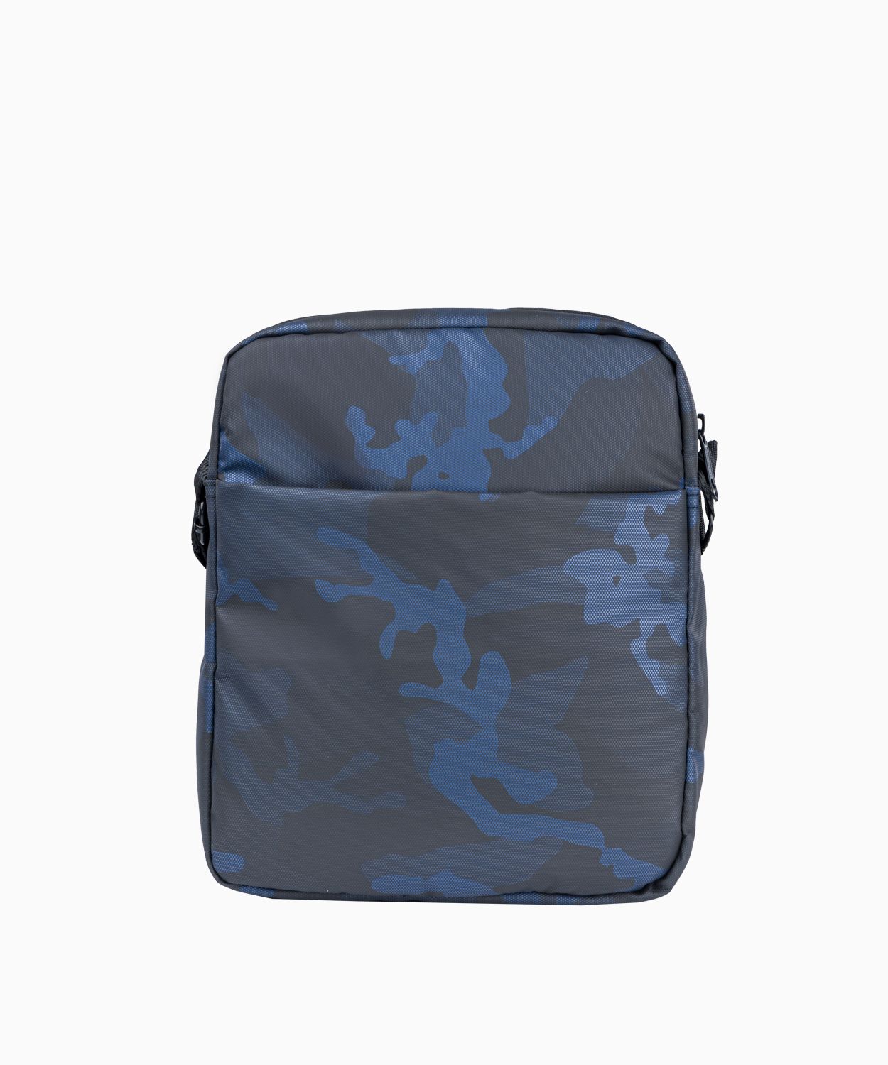 Темно-синя чоловіча сумка з камуфляжним малюнком 