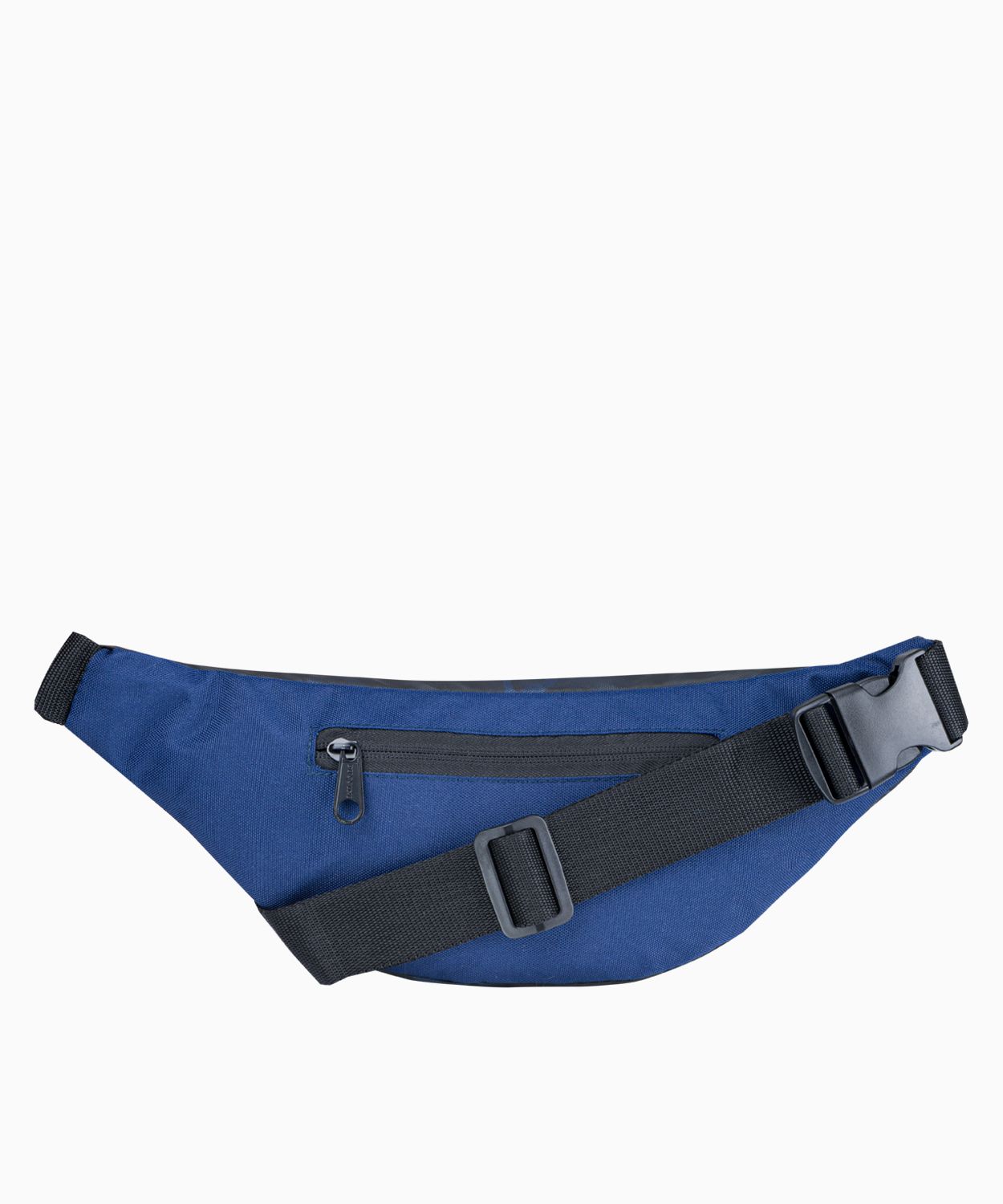 Темно-синя поясна сумка з тканини з камуфляжним малюнком