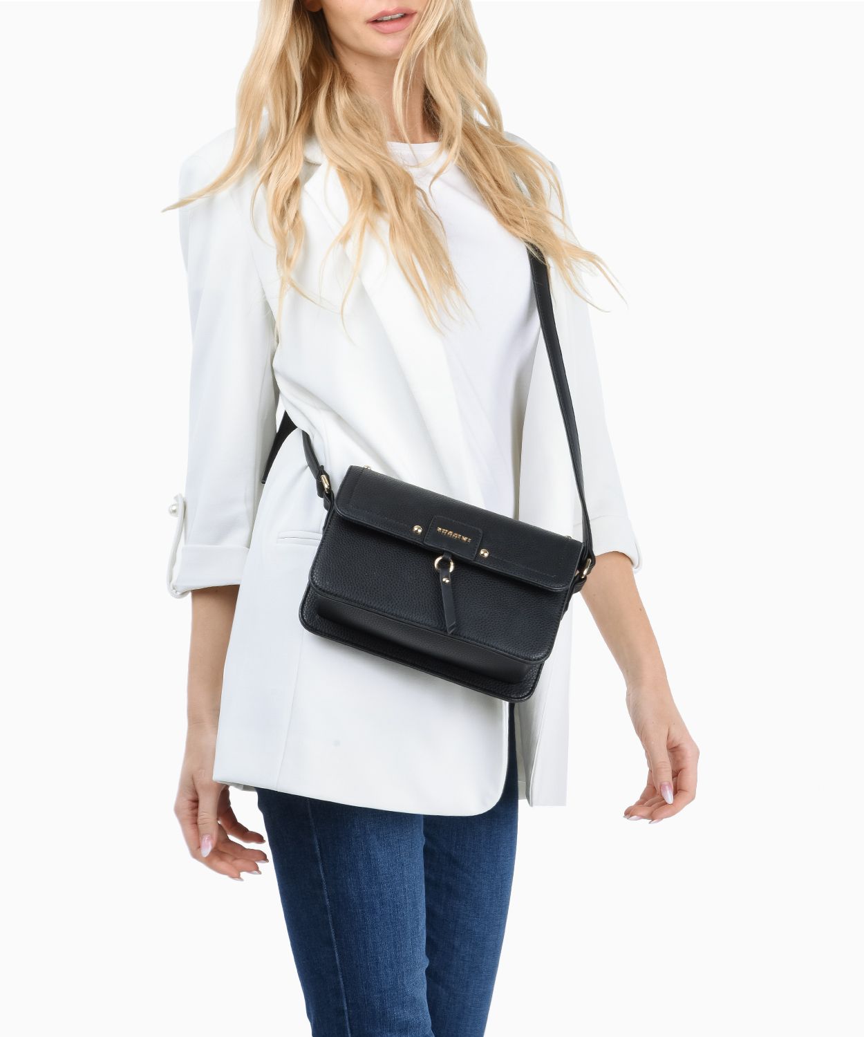 Елегантна жіноча сумочка чорного кольору 