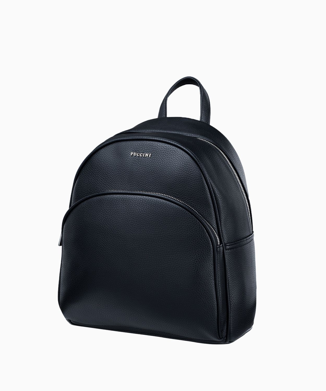 Класичний чорний жіночий рюкзак з екошкіри 