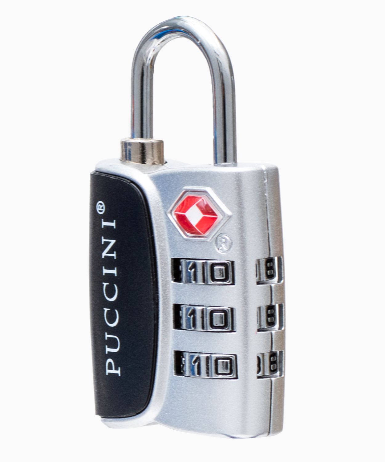 Сірий багажний замок з кодовим шифром TSA 