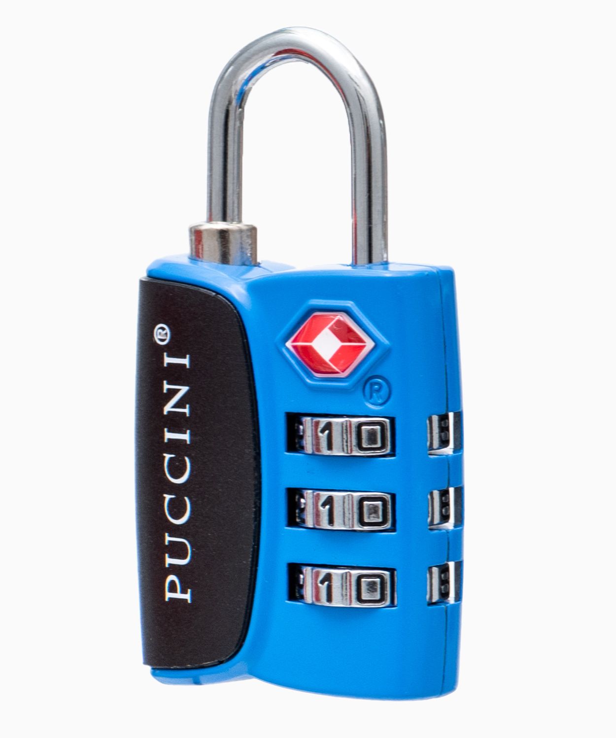 Синій багажний замок з кодовим шифром TSA 