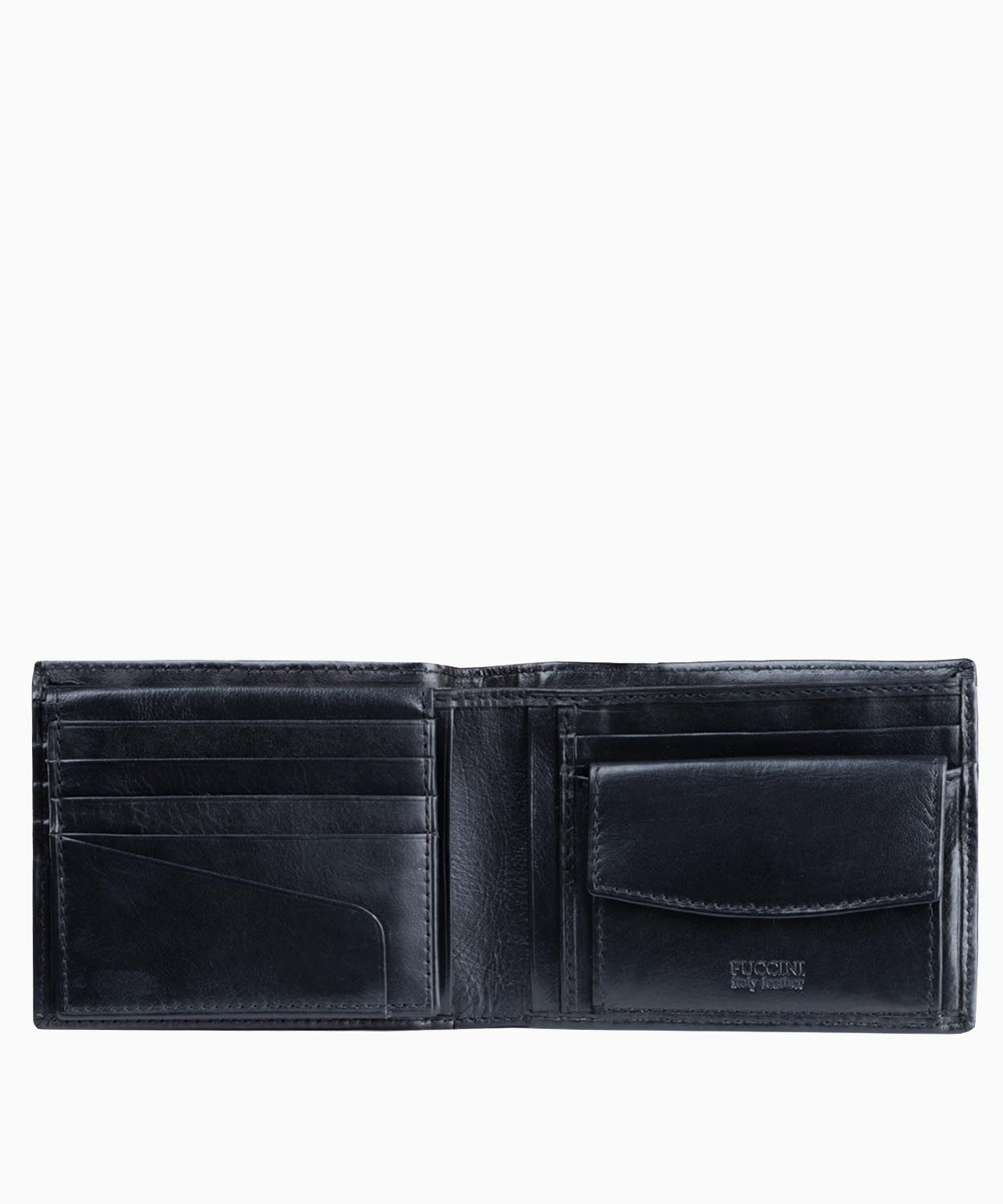 Розкладний чоловічий гаманець з натуральної шкіри 