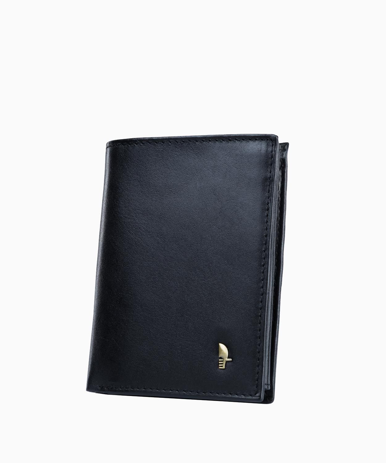 Чорний шкіряний чоловічий гаманець із захистом RFID 