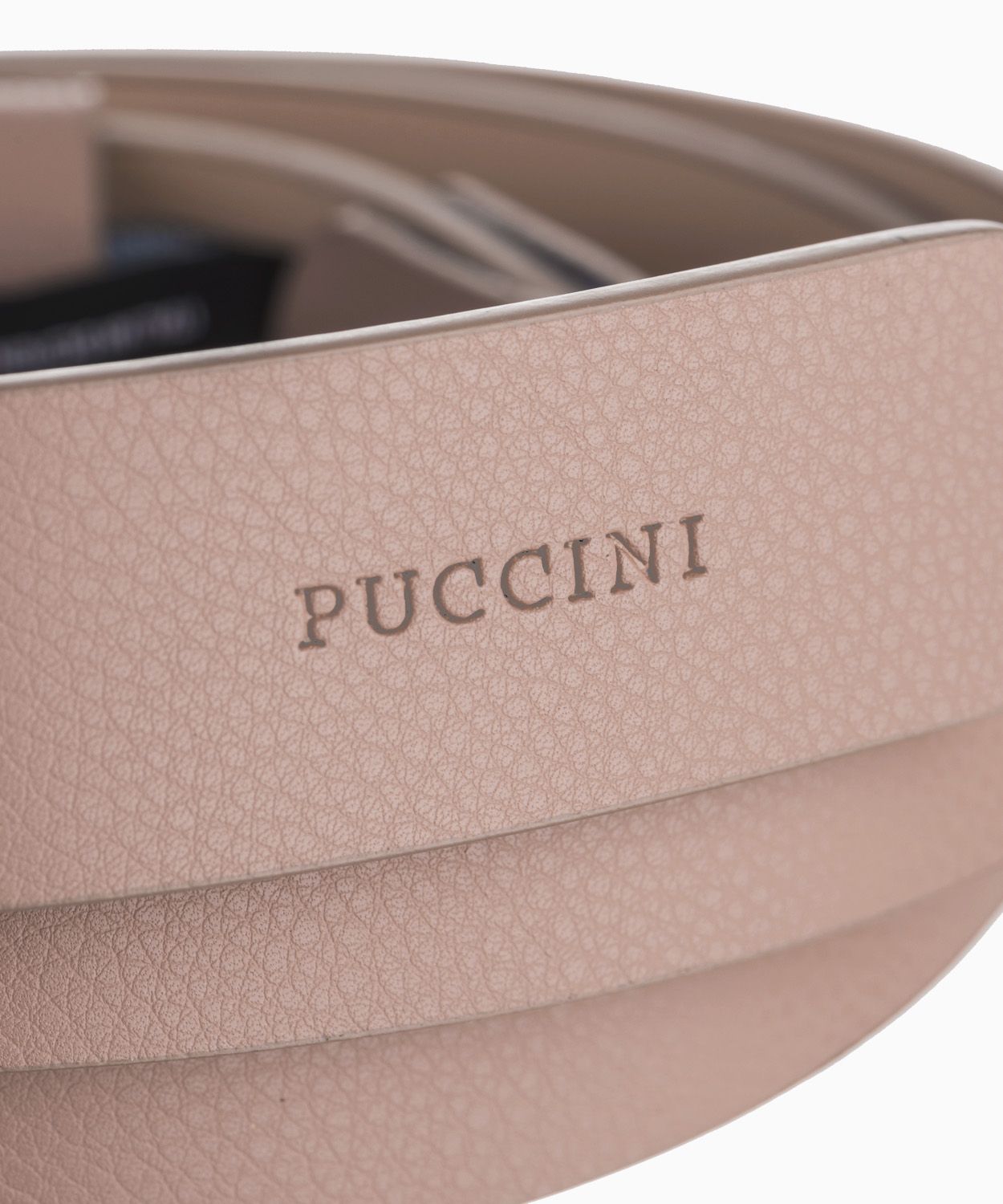 Жіночий шкіряний бежевий ремінь з декоративною пряжкою розмір S