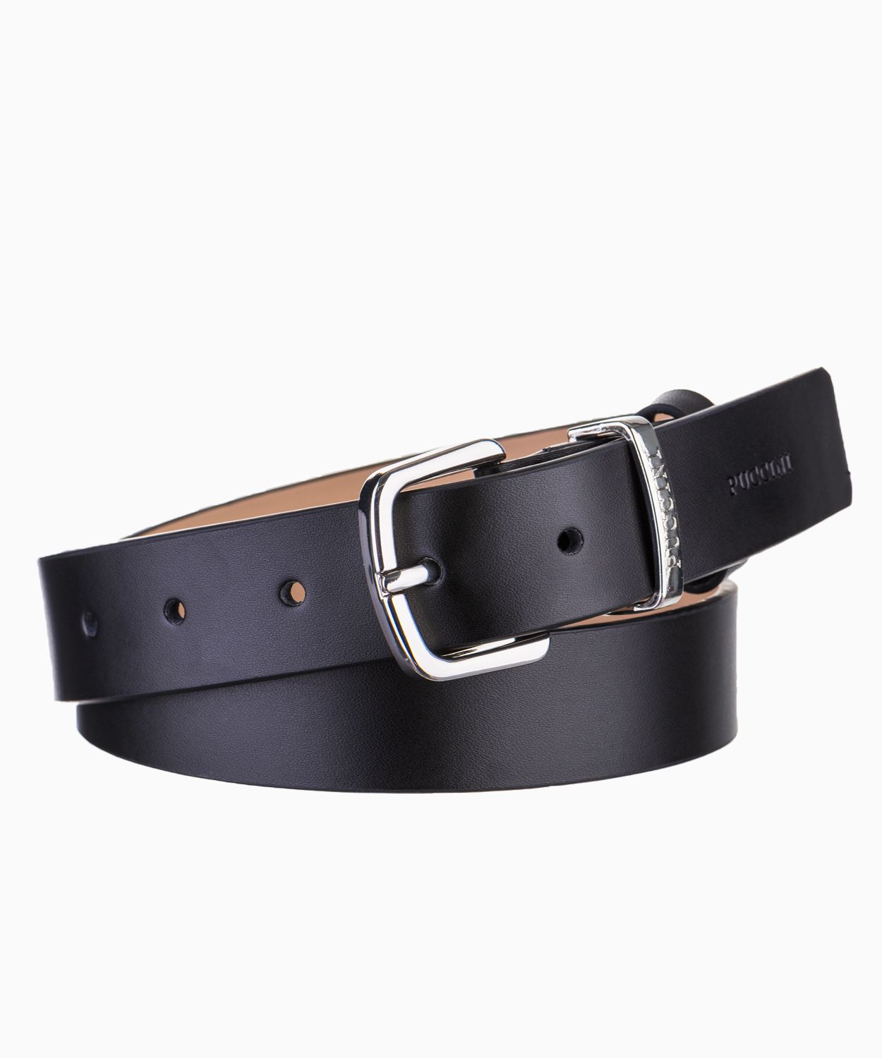 Класичний чорний жіночий шкіряний розмір ременя m