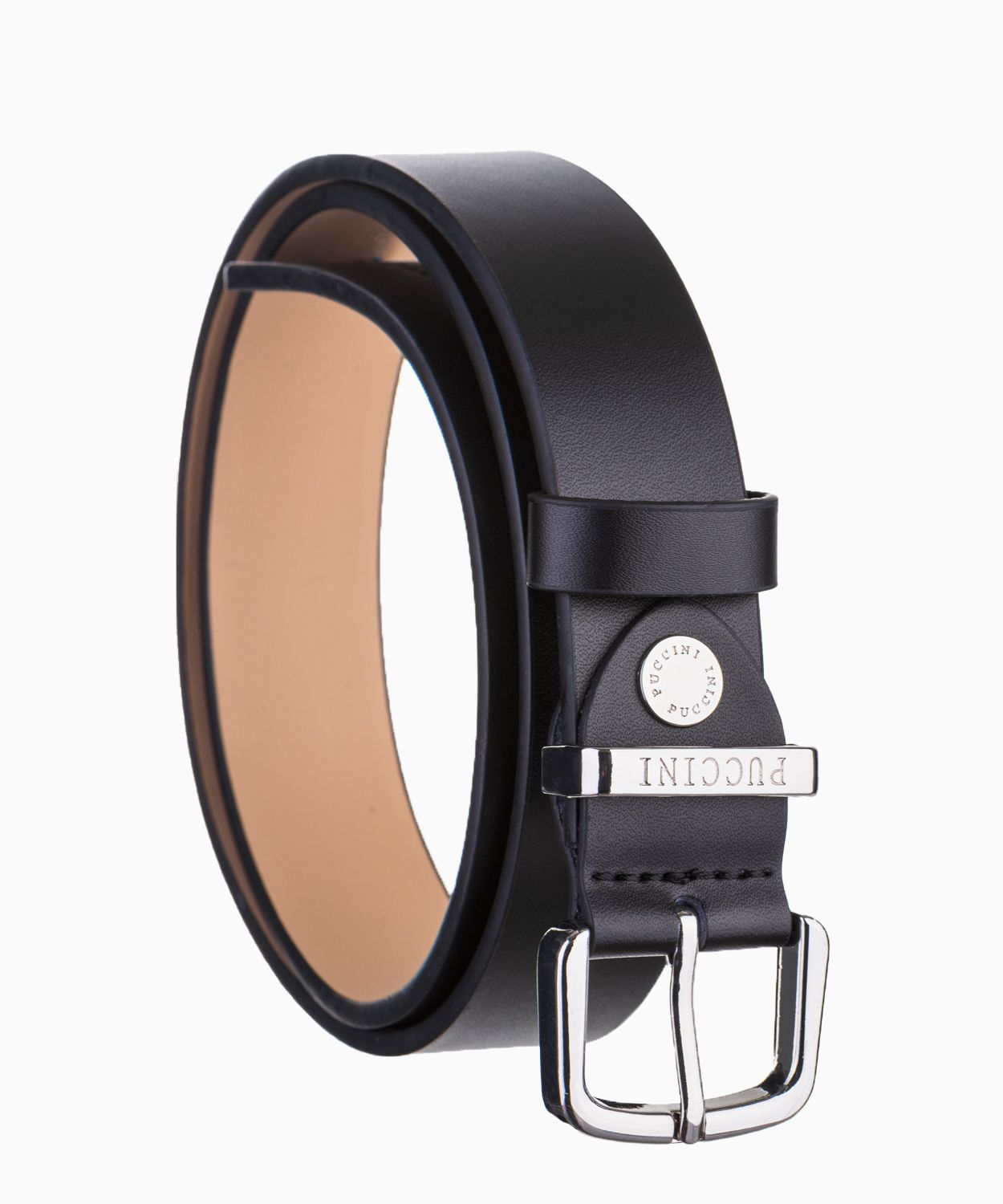 Класичний чорний жіночий шкіряний розмір ременя m