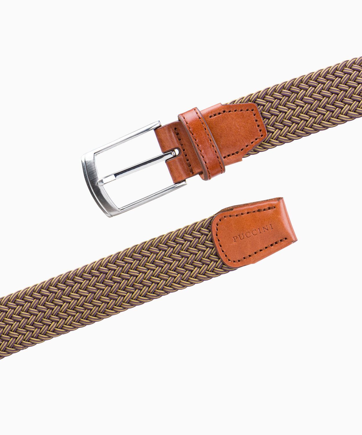 Темно-бежевий чоловічий ремінь на резинці розмір l 