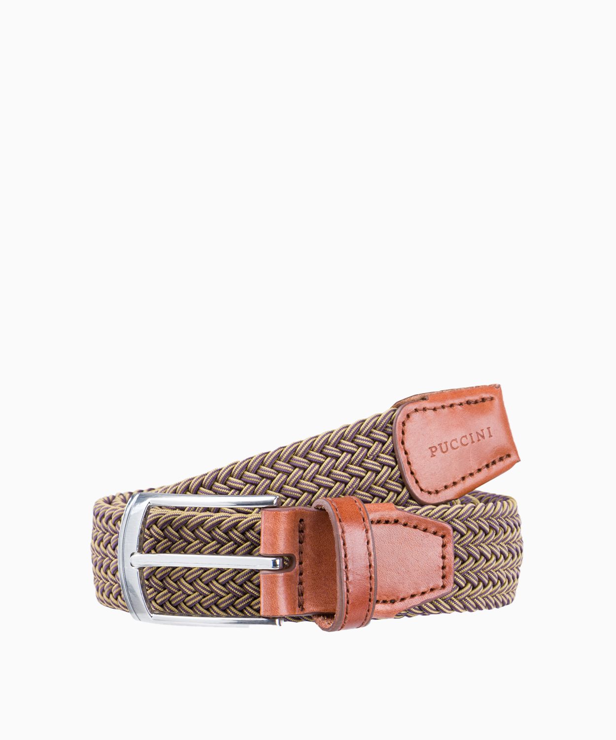 Темно-бежевий чоловічий ремінь на резинці розмір l 